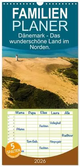 Scott / CALVENDO |  Familienplaner 2026 - Dänemark - Das wunderschöne Land im Norden. mit 5 Spalten (Wandkalender, 21 x 45 cm) CALVENDO | Sonstiges |  Sack Fachmedien