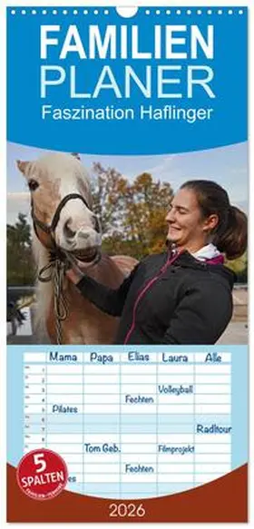 Paul - Babetts Bildergalerie / CALVENDO |  Familienplaner 2026 - Faszination Haflinger mit 5 Spalten (Wandkalender, 21 x 45 cm) CALVENDO | Sonstiges |  Sack Fachmedien