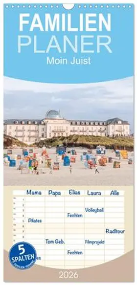 CALVENDO / Scherf |  Familienplaner 2026 - Moin Juist mit 5 Spalten (Wandkalender, 21 x 45 cm) CALVENDO | Sonstiges |  Sack Fachmedien