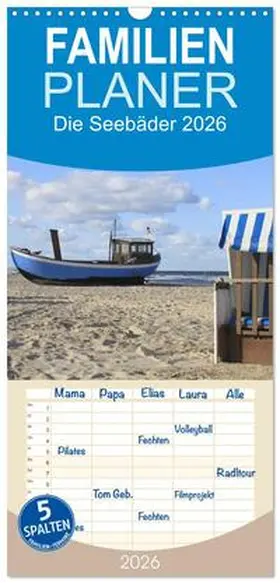 CALVENDO / Fuchs |  Familienplaner 2026 - Die Seebäder 2026 mit 5 Spalten (Wandkalender, 21 x 45 cm) CALVENDO | Sonstiges |  Sack Fachmedien