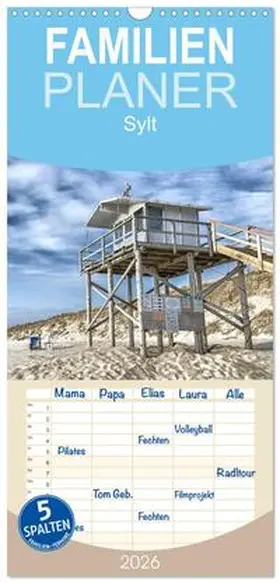 niehoff / CALVENDO |  Familienplaner 2026 - Sylt mit 5 Spalten (Wandkalender, 21 x 45 cm) CALVENDO | Sonstiges |  Sack Fachmedien