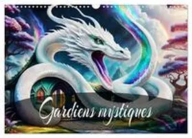 CALVENDO / Djeric |  Gardiens mystiques (Calendrier mural 2026 DIN A3 vertical), CALVENDO calendrier mensuel | Sonstiges |  Sack Fachmedien
