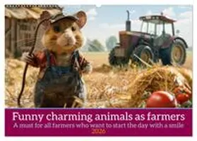 Ruebsamen / CALVENDO |  Funny charming animals as farmers (Wall Calendar 2026 DIN A2 landscape), CALVENDO 12 Month Wall Calendar | Sonstiges |  Sack Fachmedien