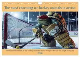 CALVENDO / Ruebsamen |  The most charming ice hockey animals in action (Wall Calendar 2026 DIN A4 landscape), CALVENDO 12 Month Wall Calendar | Sonstiges |  Sack Fachmedien