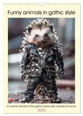 Ruebsamen / CALVENDO |  Funny animals in gothic style (Wall Calendar 2026 DIN A3 portrait), CALVENDO 12 Month Wall Calendar | Sonstiges |  Sack Fachmedien