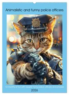Ruebsamen / CALVENDO |  Animalistic and funny police officers (Wall Calendar 2026 DIN A2 portrait), CALVENDO 12 Month Wall Calendar | Sonstiges |  Sack Fachmedien
