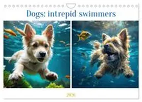 CALVENDO / Aupeix |  Dogs: intrepid swimmers (Wall Calendar 2026 DIN A4 landscape), CALVENDO 12 Month Wall Calendar | Sonstiges |  Sack Fachmedien