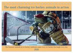 Ruebsamen / CALVENDO |  The most charming ice hockey animals in action (Desk Calendar 2026 DIN A5 landscape), CALVENDO 12 Month DeskCalendar | Sonstiges |  Sack Fachmedien