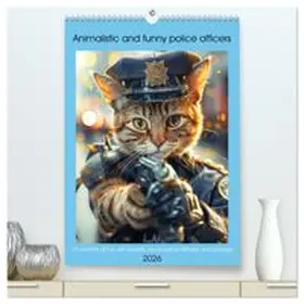 CALVENDO / Ruebsamen |  Animalistic and funny police officers (High Quality Premium Wall Calendar 2026 DIN A2 portrait),CALVENDO 12 Month Wall Calendar | Sonstiges |  Sack Fachmedien