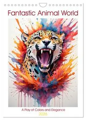 Luedke / CALVENDO |  Fantastic Animal World: A Play of Colors and Elegance (Wall Calendar 2026 DIN A4 portrait), CALVENDO 12 Month Wall Calendar | Sonstiges |  Sack Fachmedien