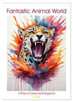 Luedke / CALVENDO |  Fantastic Animal World: A Play of Colors and Elegance (Wall Calendar 2026 DIN A2 portrait), CALVENDO 12 Month Wall Calendar | Sonstiges |  Sack Fachmedien