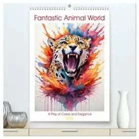 Luedke / CALVENDO |  Fantastic Animal World: A Play of Colors and Elegance (High Quality Premium Wall Calendar 2026 DIN A2 portrait),CALVENDO 12 Month Wall Calendar | Sonstiges |  Sack Fachmedien