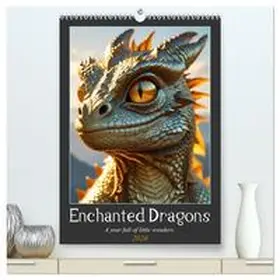 Luedke / CALVENDO |  Enchanted Dragons: A year full of little wonders (High Quality Premium Wall Calendar 2026 DIN A2 portrait),CALVENDO 12 Month Wall Calendar | Sonstiges |  Sack Fachmedien