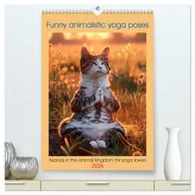 CALVENDO / Ruebsamen |  Funny animalistic yoga poses (High Quality Premium Wall Calendar 2026 DIN A2 portrait),CALVENDO 12 Month Wall Calendar | Sonstiges |  Sack Fachmedien
