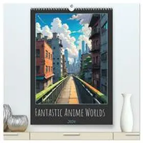 Luedke / CALVENDO |  Fantastic Anime Worlds (High Quality Premium Wall Calendar 2026 DIN A2 portrait),CALVENDO 12 Month Wall Calendar | Sonstiges |  Sack Fachmedien