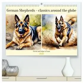 CALVENDO / Kleemann | German Shepherds - classics around the globe (High Quality Premium Wall Calendar 2026 DIN A2 landscape),CALVENDO 12 Month Wall Calendar | Sonstiges | 978-3-516-53623-2 | www.sack.de