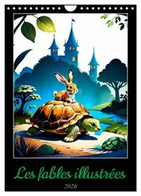 Aupeix / CALVENDO |  Les fables illustrées (Calendrier mural 2026 DIN A4 horizontal), CALVENDO calendrier mensuel | Sonstiges |  Sack Fachmedien