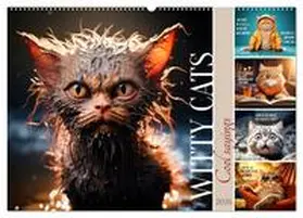 CALVENDO / Viola |  WITTY CATS Cool sayings (Wall Calendar 2026 DIN A2 landscape), CALVENDO 12 Month Wall Calendar | Sonstiges |  Sack Fachmedien