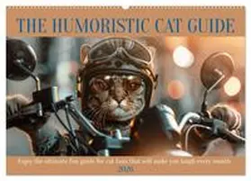 CALVENDO / Ruebsamen |  The humoristic cat guide (Wall Calendar 2026 DIN A2 landscape), CALVENDO 12 Month Wall Calendar | Sonstiges |  Sack Fachmedien