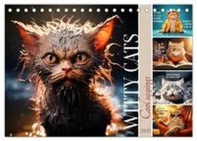 CALVENDO / Viola |  WITTY CATS Cool sayings (Desk Calendar 2026 DIN A5 landscape), CALVENDO 12 Month DeskCalendar | Sonstiges |  Sack Fachmedien