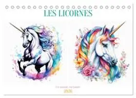 CALVENDO / Aupeix |  Les licornes (Calendrier de bureau 2026 DIN A5 vertical), CALVENDO calendrier mensuel | Sonstiges |  Sack Fachmedien
