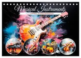 CALVENDO / Viola |  Musical Instruments CHARMING MODERN PRESENTATION (Desk Calendar 2026 DIN A5 landscape), CALVENDO 12 Month DeskCalendar | Sonstiges |  Sack Fachmedien
