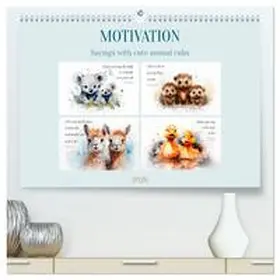 Viola / CALVENDO |  MOTIVATION Sayings with cute animal cubs (High Quality Premium Wall Calendar 2026 DIN A2 landscape),CALVENDO 12 Month Wall Calendar | Sonstiges |  Sack Fachmedien