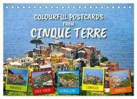 Ratzer / CALVENDO |  Colourful Postcards from Cinque Terre (Desk Calendar 2026 DIN A5 landscape), CALVENDO 12 Month DeskCalendar | Sonstiges |  Sack Fachmedien