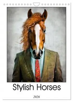 CALVENDO / Jaszke JBJart |  Stylish Horses (Wall Calendar 2026 DIN A4 portrait), CALVENDO 12 Month Wall Calendar | Sonstiges |  Sack Fachmedien