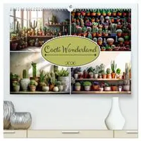 Jaszke JBJart / CALVENDO |  Cacti Wonderland (High Quality Premium Wall Calendar 2026 DIN A2 landscape),CALVENDO 12 Month Wall Calendar | Sonstiges |  Sack Fachmedien