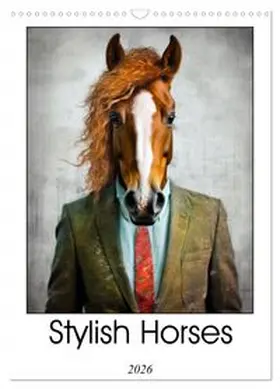 CALVENDO / Jaszke JBJart |  Stylish Horses (Wall Calendar 2026 DIN A3 portrait), CALVENDO 12 Month Wall Calendar | Sonstiges |  Sack Fachmedien