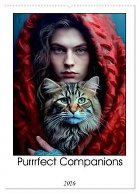CALVENDO / Jaszke JBJart |  Purrrfect Companions (Wall Calendar 2026 DIN A2 portrait), CALVENDO 12 Month Wall Calendar | Sonstiges |  Sack Fachmedien
