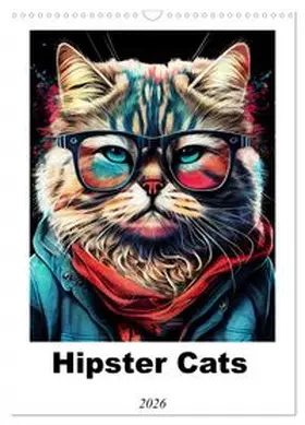 CALVENDO / Jaszke JBJart |  Hipster Cats (Wall Calendar 2026 DIN A3 portrait), CALVENDO 12 Month Wall Calendar | Sonstiges |  Sack Fachmedien