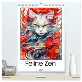 Jaszke JBJart / CALVENDO |  Feline Zen (High Quality Premium Wall Calendar 2026 DIN A2 portrait),CALVENDO 12 Month Wall Calendar | Sonstiges |  Sack Fachmedien