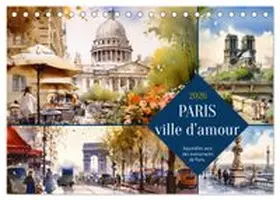 CALVENDO / Löwer |  Paris, ville d'amour (Calendrier de bureau 2026 DIN A5 vertical), CALVENDO calendrier mensuel | Sonstiges |  Sack Fachmedien