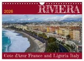 CALVENDO / M. Griffin |  Riviera - Cote d'Azur France and Liguria Italy (Wall Calendar 2026 DIN A4 landscape), CALVENDO 12 Month Wall Calendar | Sonstiges |  Sack Fachmedien