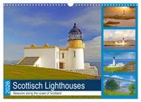 CALVENDO / Paul - Babett's Bildergalerie |  Scottish Lighthouses - beacons along the coast of Scotland (Wall Calendar 2026 DIN A3 landscape), CALVENDO 12 Month Wall Calendar | Sonstiges |  Sack Fachmedien