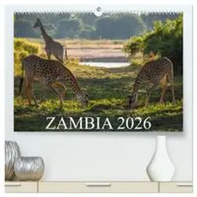CALVENDO / and Stefanie Krueger |  Zambia (High Quality Premium Wall Calendar 2026 DIN A2 landscape),CALVENDO 12 Month Wall Calendar | Sonstiges |  Sack Fachmedien