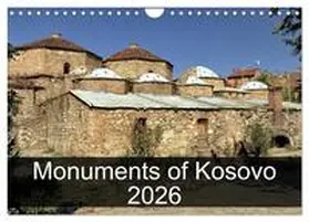 CALVENDO / Wallroth |  Monuments of Kosovo 2026 (Wall Calendar 2026 DIN A4 landscape), CALVENDO 12 Month Wall Calendar | Sonstiges |  Sack Fachmedien