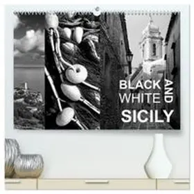 CALVENDO / Mulder / Corsa Media |  Black and White Sicily (High Quality Premium Wall Calendar 2026 DIN A2 landscape),CALVENDO 12 Month Wall Calendar | Sonstiges |  Sack Fachmedien