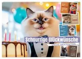 CALVENDO / Viola |  Schnurrige Glückwünsche - Sprüche zum Älterwerden (Wandkalender 2026 DIN A2 quer), CALVENDO Monatskalender | Sonstiges |  Sack Fachmedien
