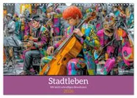 CALVENDO / Brunner-Klaus |  Stadtleben - Mit leicht schrulligen Bewohnern (Wandkalender 2026 DIN A3 quer), CALVENDO Monatskalender | Sonstiges |  Sack Fachmedien