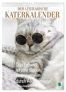 CALVENDO |  Der literarische Katerkalender (Wandkalender 2026 DIN A3 hoch), CALVENDO Monatskalender | Sonstiges |  Sack Fachmedien