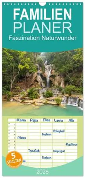 Schickert / CALVENDO |  Familienplaner 2026 - Faszination Naturwunder mit 5 Spalten (Wandkalender, 21 x 45 cm) CALVENDO | Sonstiges |  Sack Fachmedien
