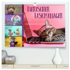 CALVENDO / Viola | Tierischer Taskmanager (hochwertiger Premium Wandkalender 2026 DIN A2 quer), Kunstdruck in Hochglanz | Sonstiges | 978-3-516-61816-7 | www.sack.de