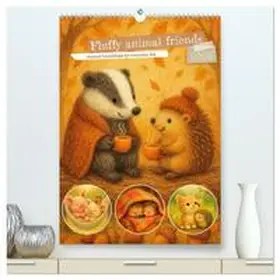 Schimak / CALVENDO |  Fluffy animal friends - Animal friendships for everyday life (High Quality Premium Wall Calendar 2026 DIN A2 portrait),CALVENDO 12 Month Wall Calendar | Sonstiges |  Sack Fachmedien