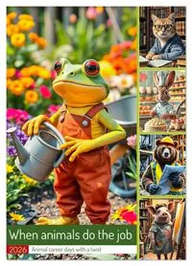 Schimak / CALVENDO |  When animals do the job - Animal career days with a twist (Wall Calendar 2026 DIN A2 portrait), CALVENDO 12 Month Wall Calendar | Sonstiges |  Sack Fachmedien