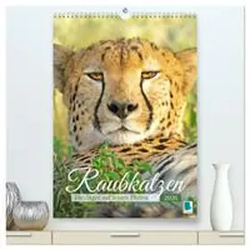 CALVENDO |  Raubkatzen: Die Jäger auf leisen Pfoten (hochwertiger Premium Wandkalender 2026 DIN A2 hoch), Kunstdruck in Hochglanz | Sonstiges |  Sack Fachmedien
