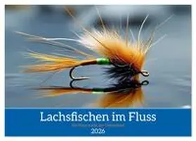 Irmer / CALVENDO |  Lachsfischen im Fluss (Wandkalender 2026 DIN A2 quer), CALVENDO Monatskalender | Sonstiges |  Sack Fachmedien