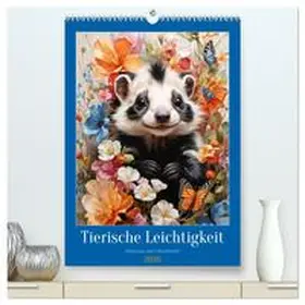 Sattler / CALVENDO |  Tierische Leichtigkeit (hochwertiger Premium Wandkalender 2026 DIN A2 hoch), Kunstdruck in Hochglanz | Sonstiges |  Sack Fachmedien